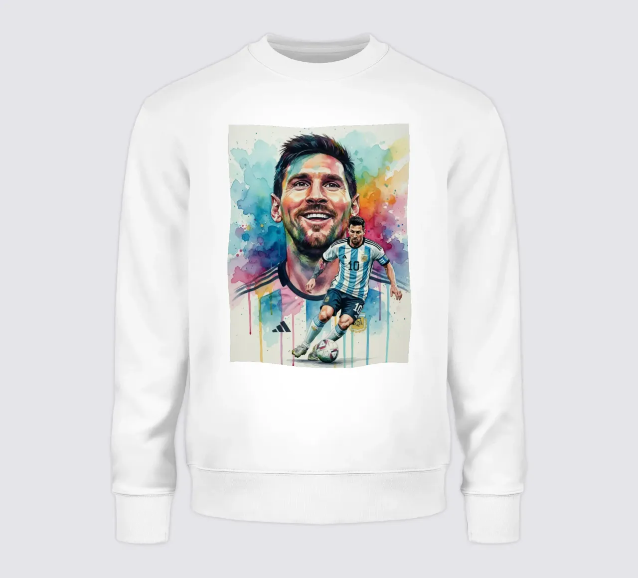 Lionel Messi acquerello #4 felpa da Kalis
