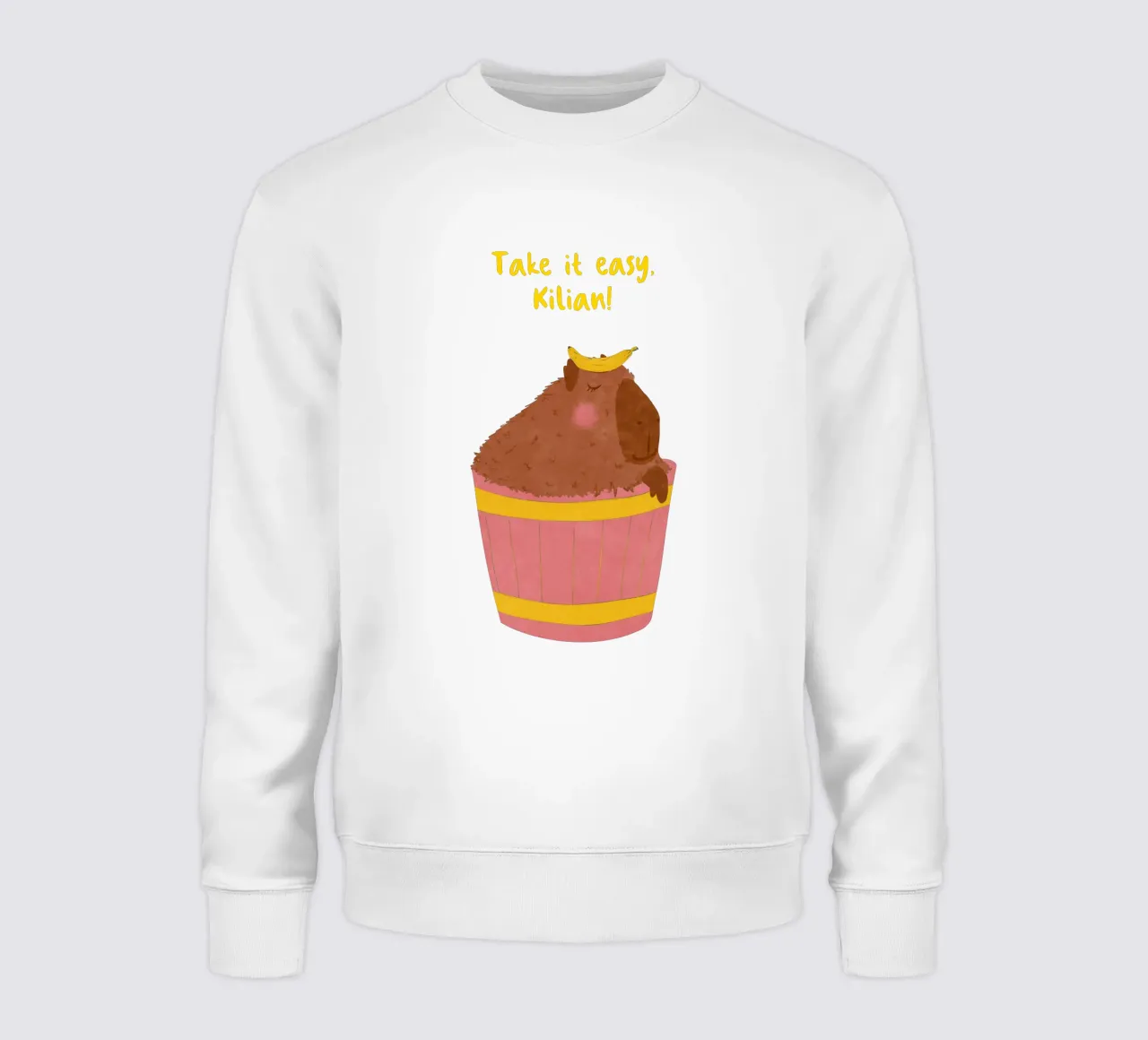 Personalisable design "Capybara" sweatshirt by Illustration Raissa Oltmanns