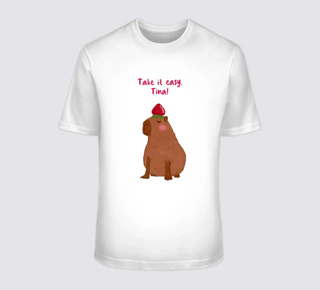 Design personalizzabile "Capybara t-shirt da Illustration Raissa Oltmanns