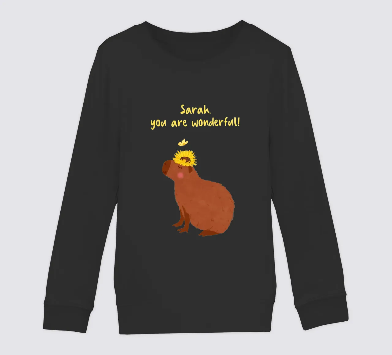 Design personalizzabile "Capybara felpa bambino da Illustration Raissa Oltmanns