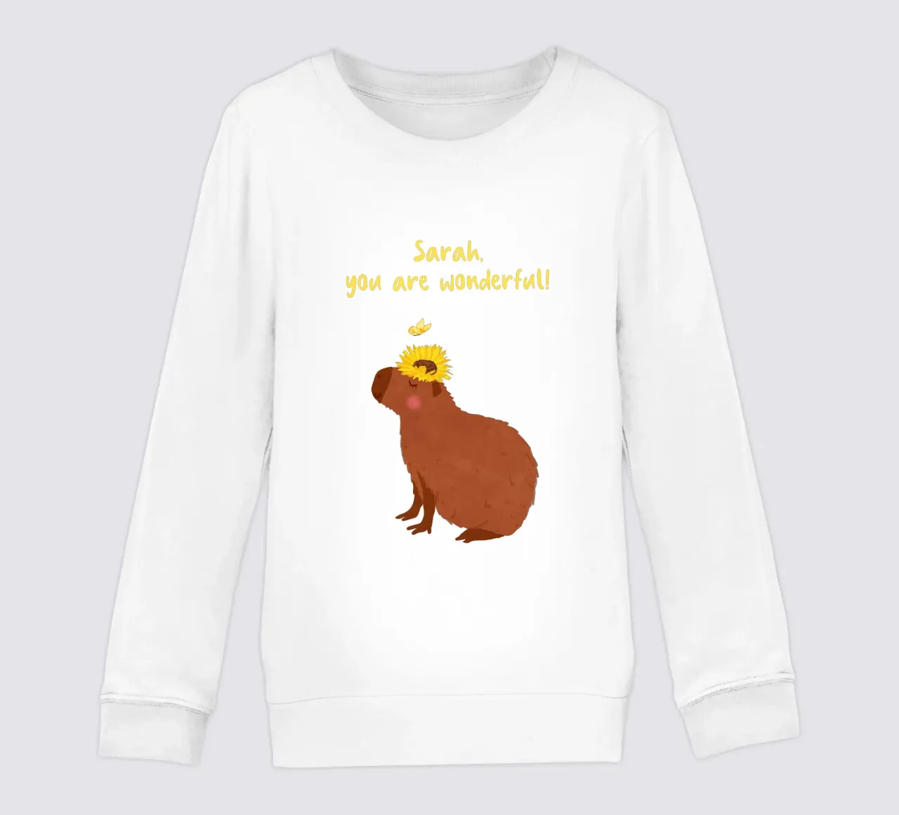 Design personalizzabile "Capybara felpa bambino da Illustration Raissa Oltmanns