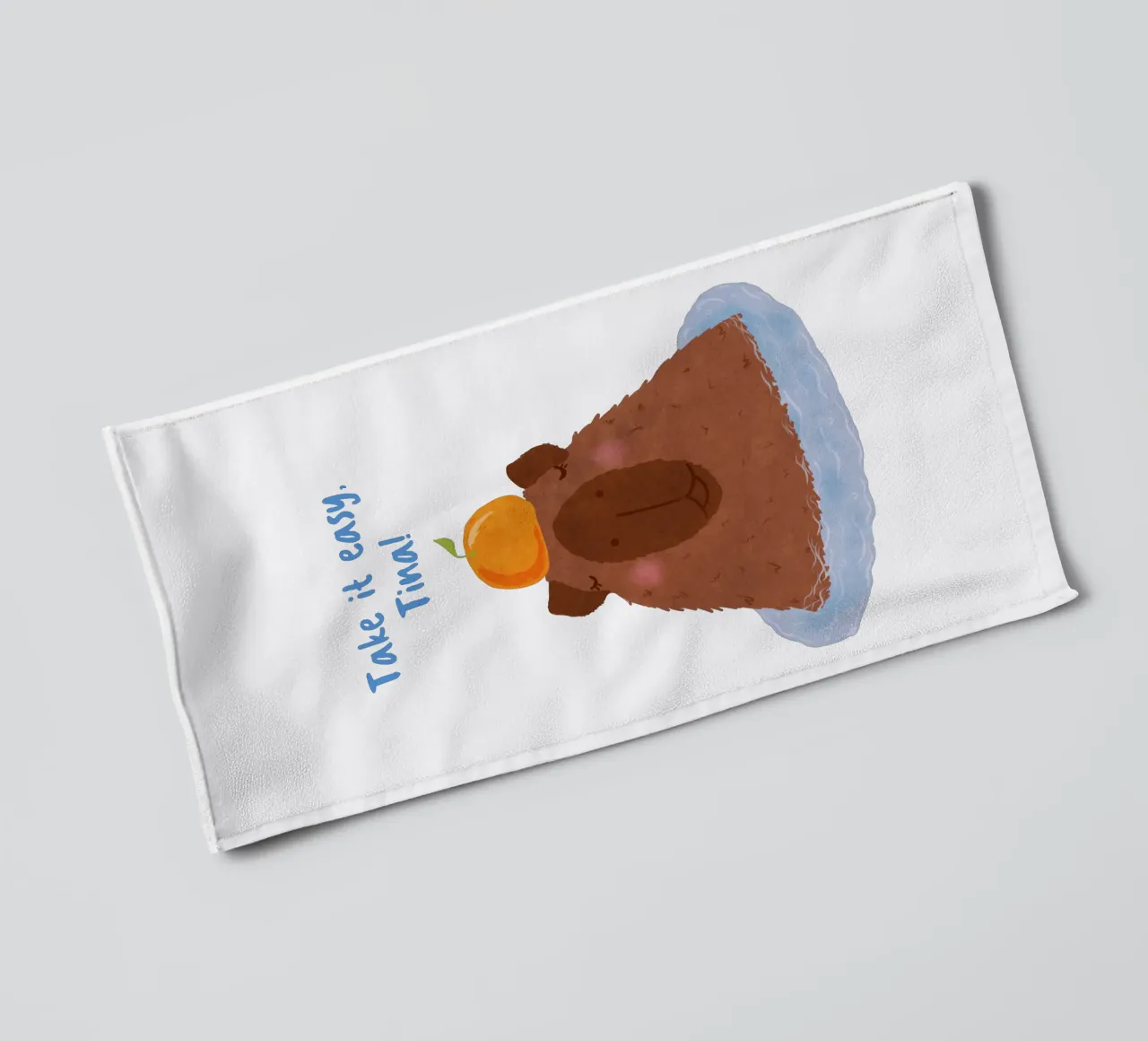 Design personalizzabile "Capybara asciugamano da bagno da Illustration Raissa Oltmanns