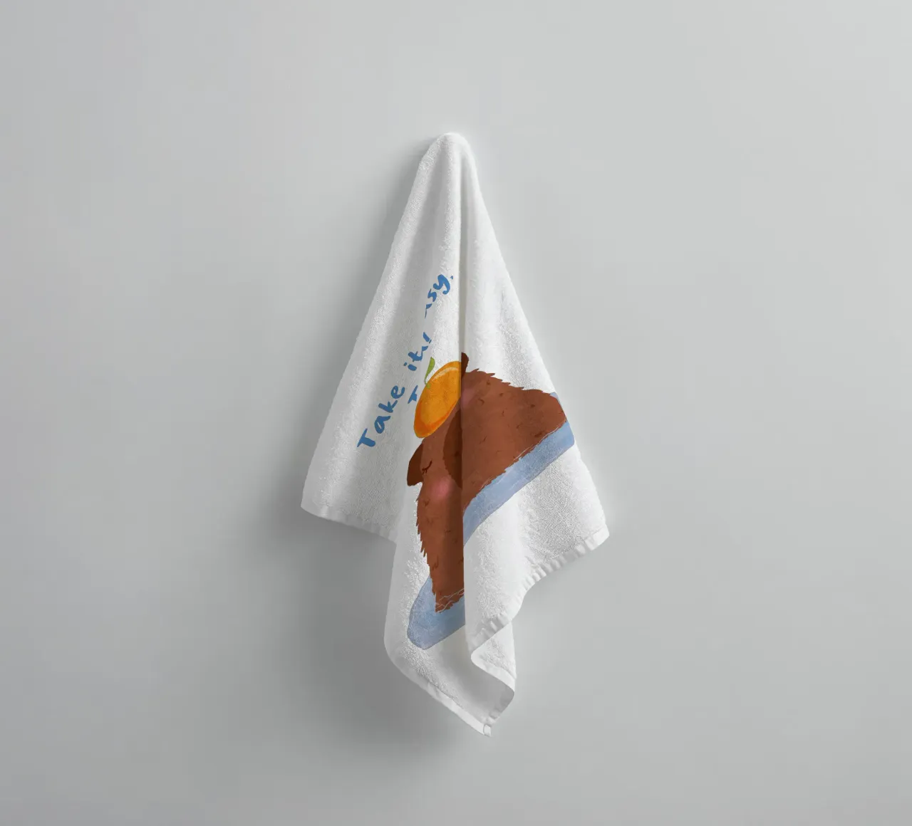 Design personalizzabile "Capybara asciugamano da bagno da Illustration Raissa Oltmanns