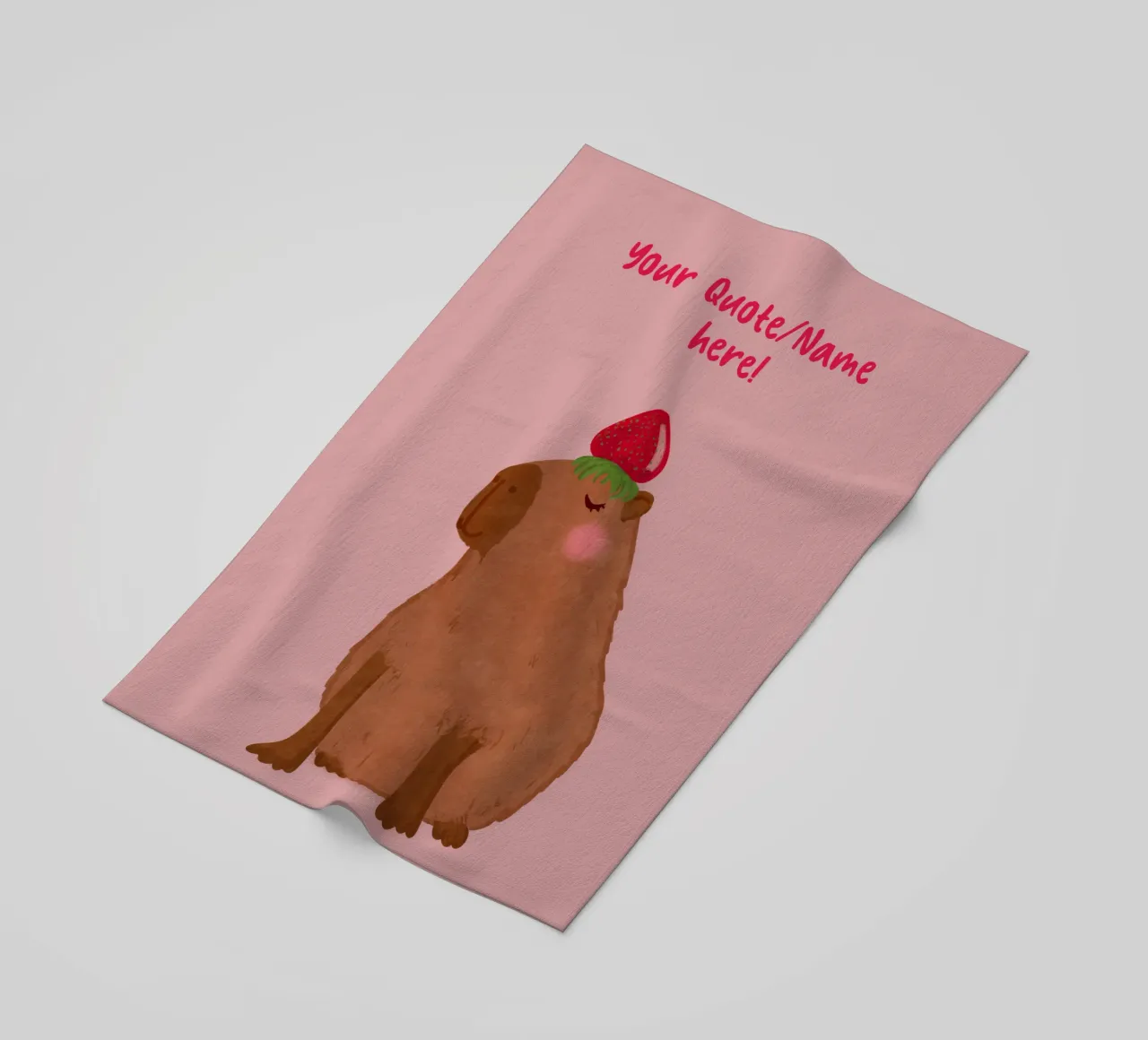 Design personalizzabile "Capybara telo mare da Illustration Raissa Oltmanns