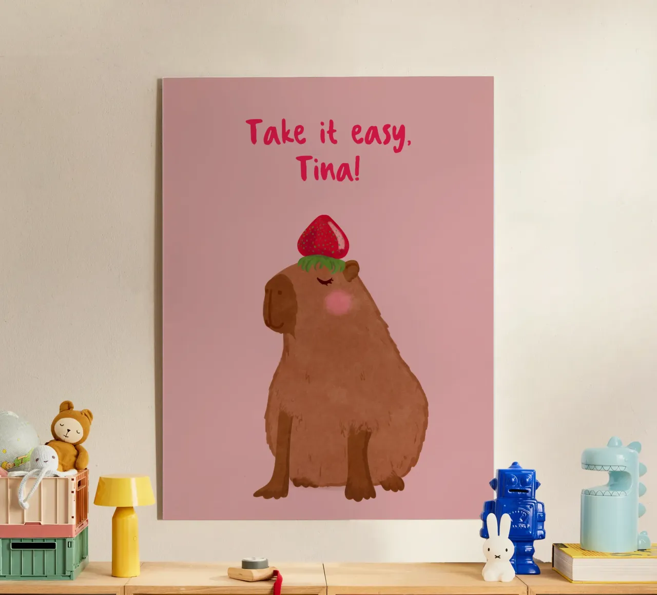 Design personalizzabile "Capybara plexiglass da Illustration Raissa Oltmanns