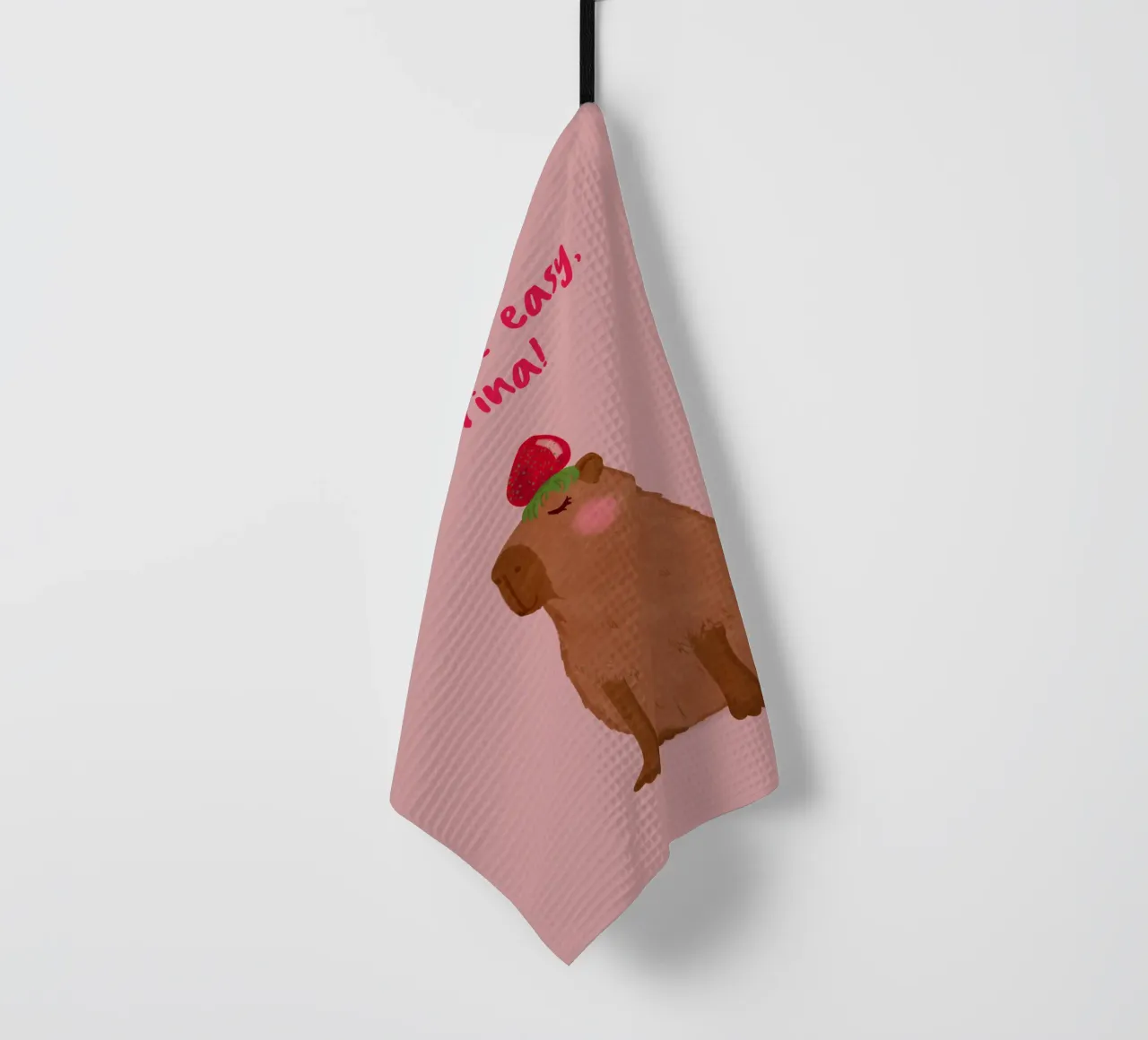 Design personalizzabile "Capybara canovaccio da cucina da Illustration Raissa Oltmanns