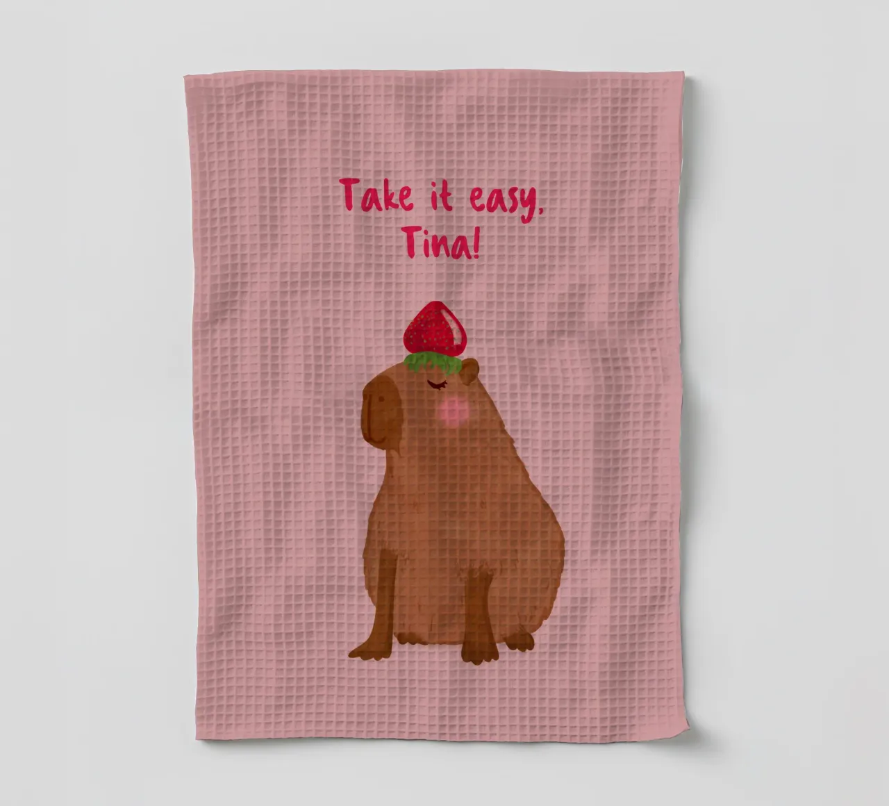 Design personalizzabile "Capybara canovaccio da cucina da Illustration Raissa Oltmanns