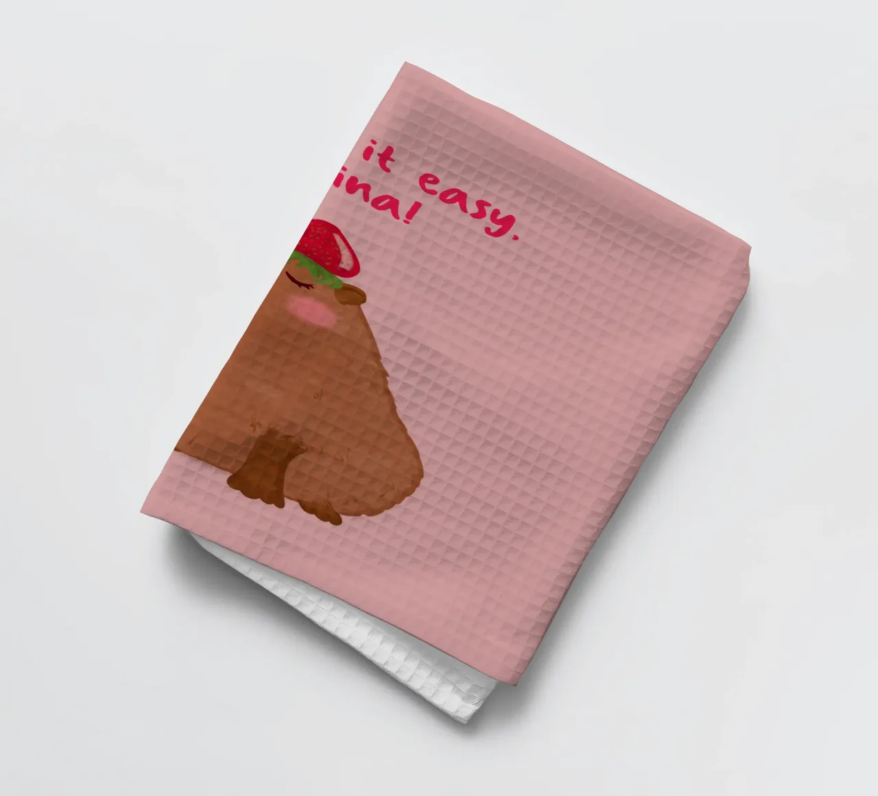 Design personalizzabile "Capybara canovaccio da cucina da Illustration Raissa Oltmanns