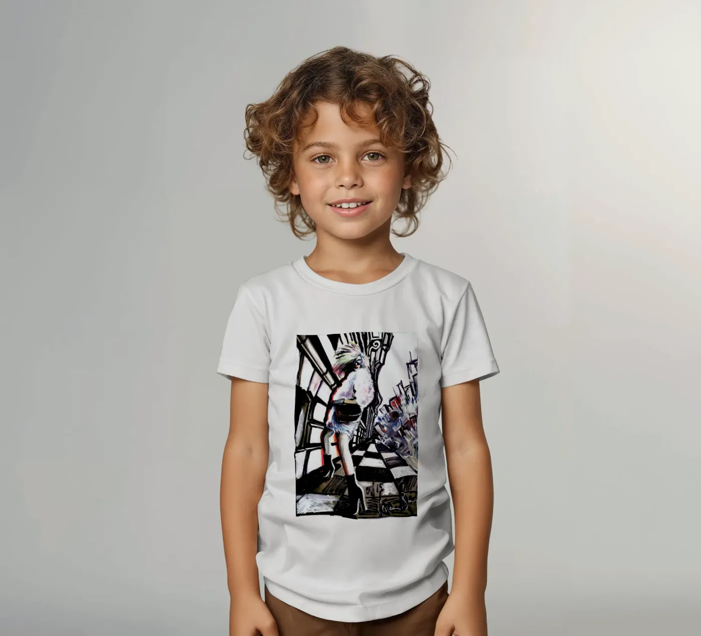 Movement kinder t-shirt van Verena Bonath | 21st aesthetics