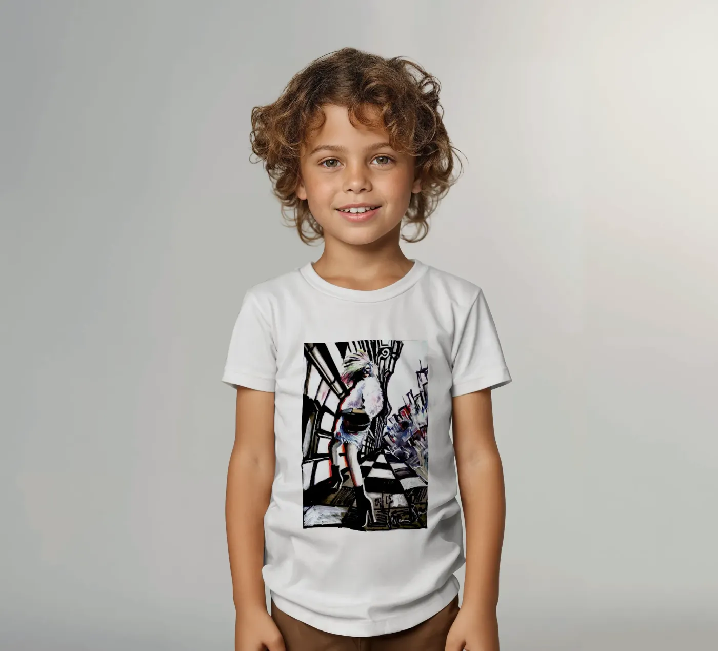 Movement kinder t-shirt van Verena Bonath | 21st aesthetics