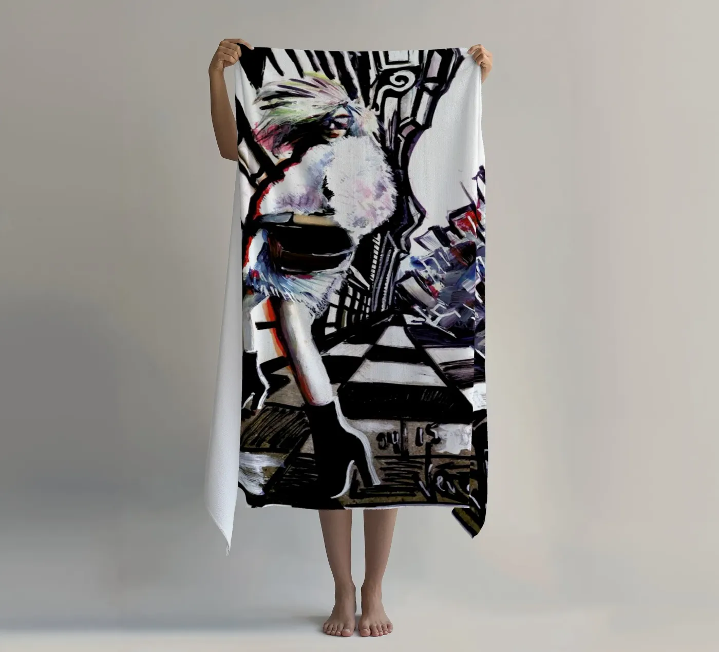 Movement beach towel by Verena Bonath | 21st aesthetics