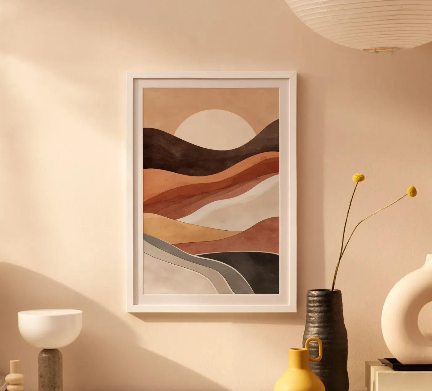 Earthy Flow poster da Geometrica
