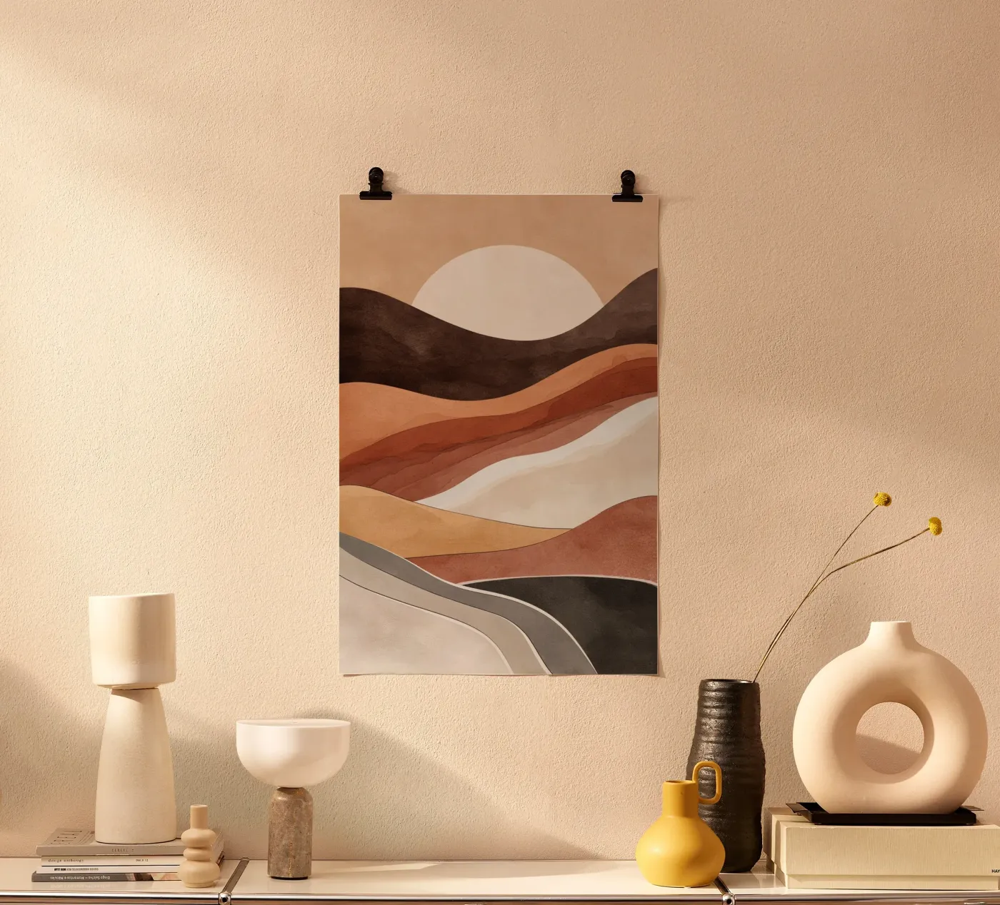 Earthy Flow poster da Geometrica