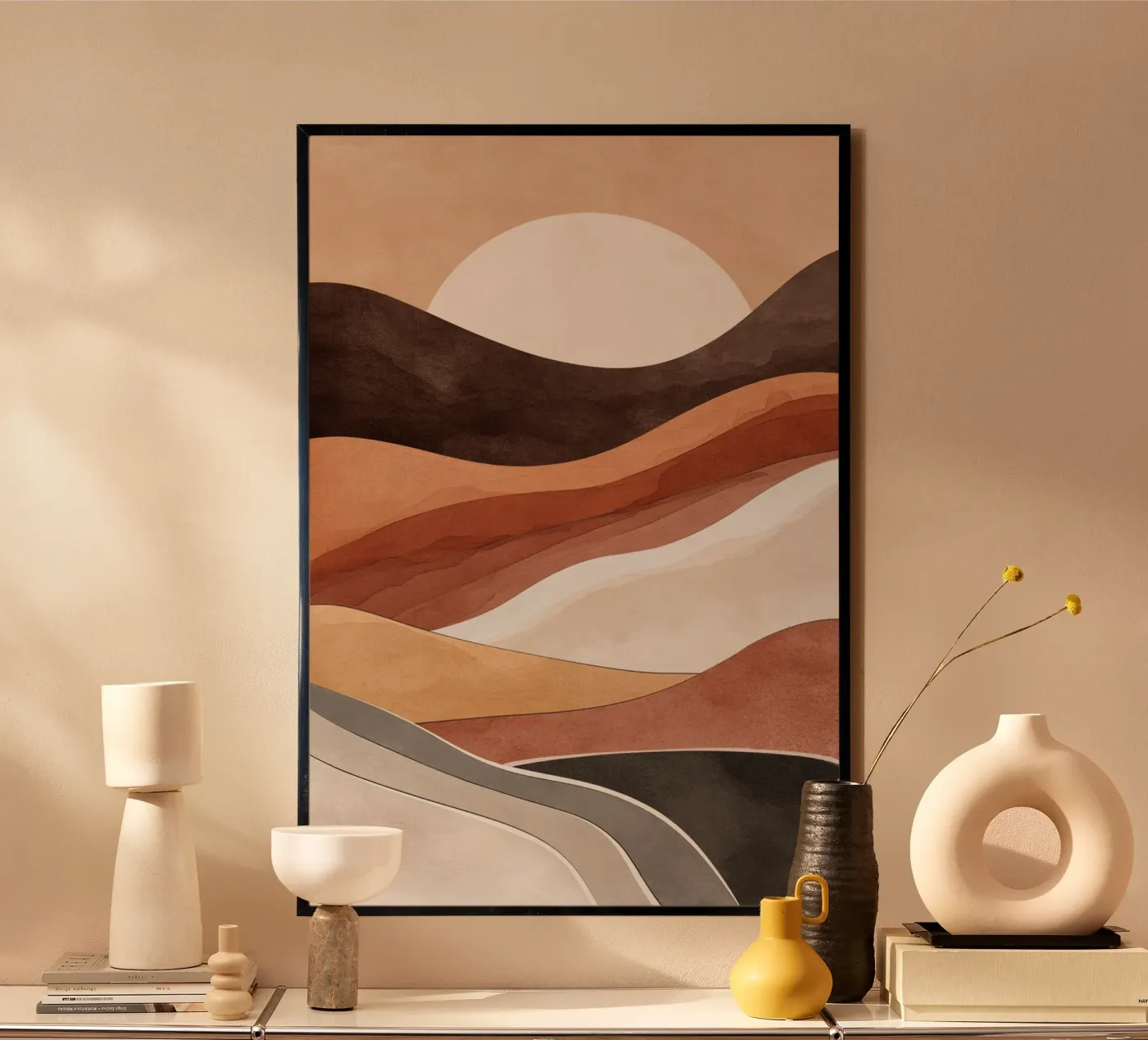 Earthy Flow poster da Geometrica