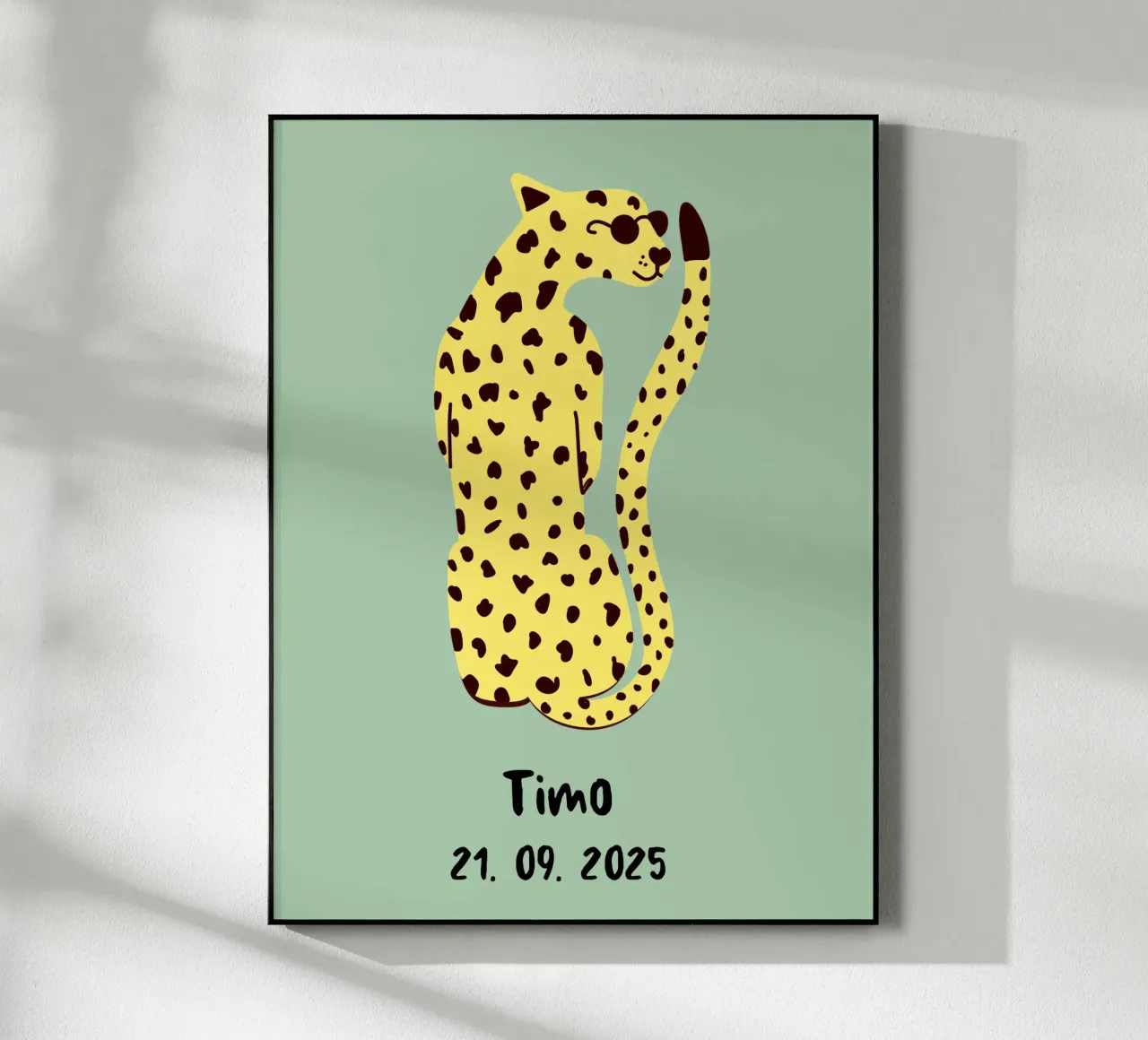 Personalisable leopard plexiglass da Illustration Raissa Oltmanns