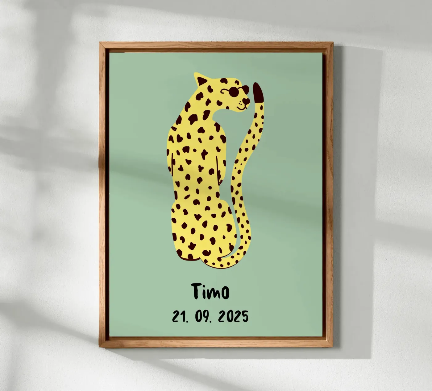 Personalisable leopard forex plate by Illustration Raissa Oltmanns