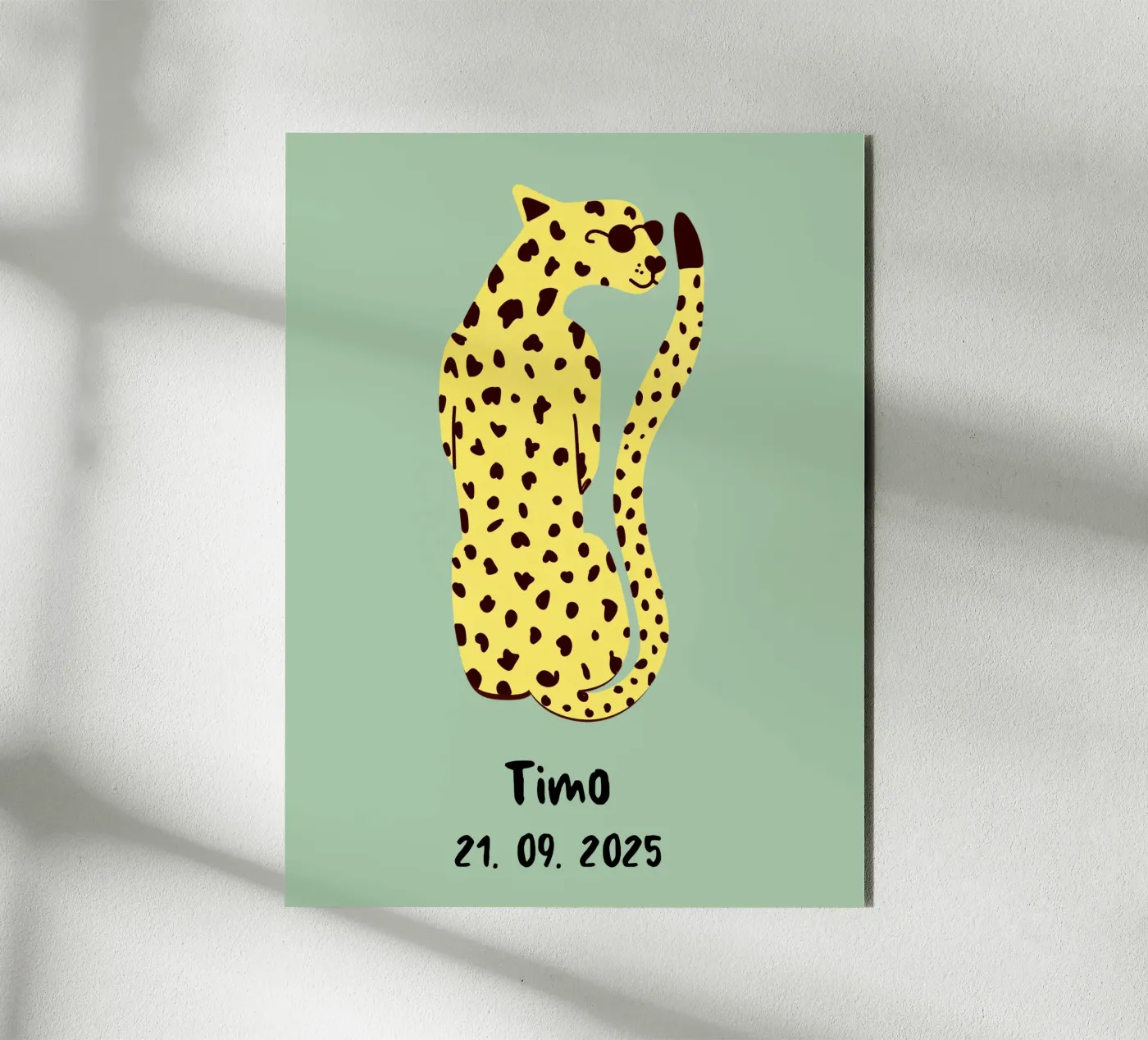 Personalisable leopard forex plate by Illustration Raissa Oltmanns