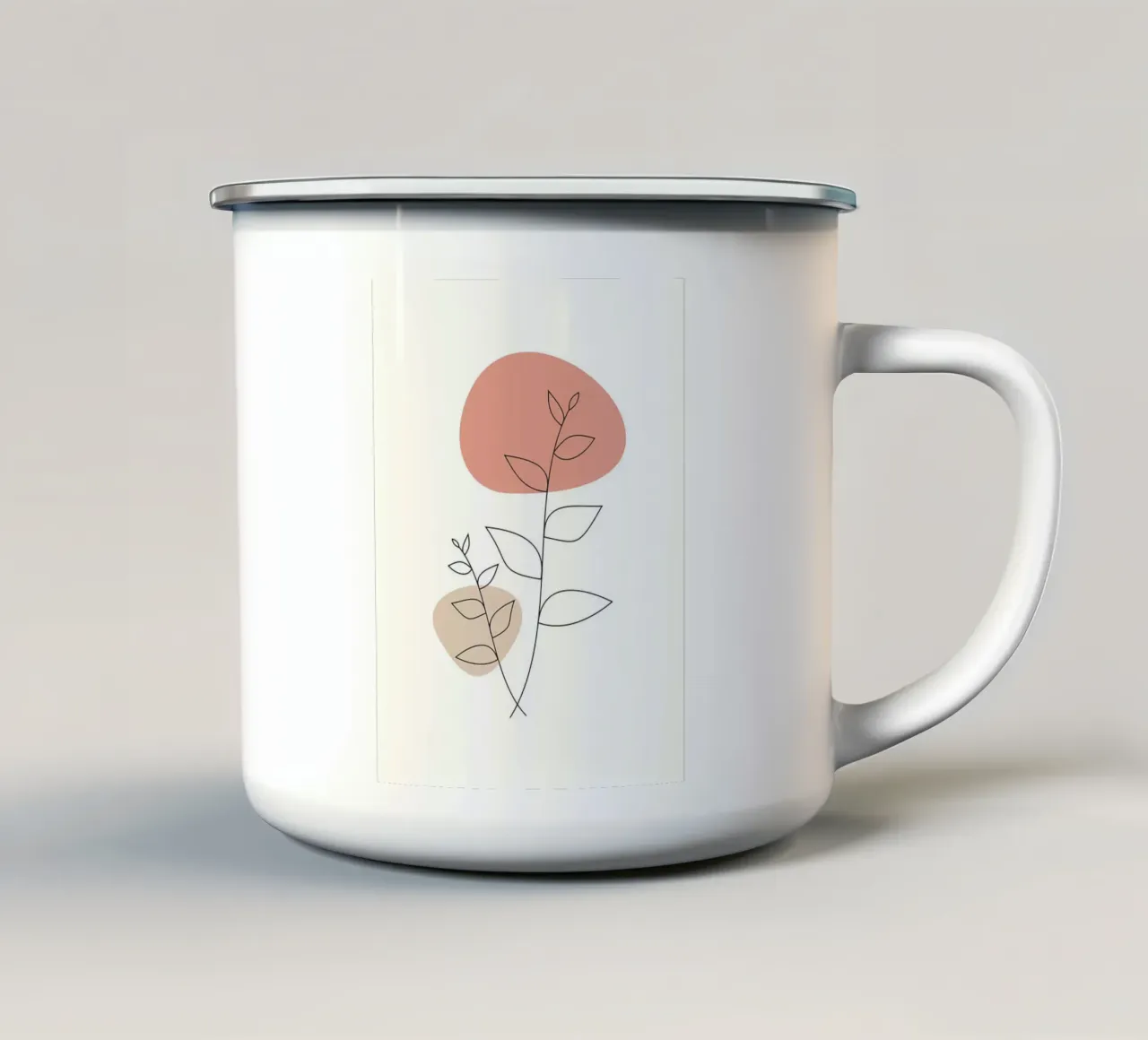 Foglia botanica di qualità superiore tazza in smalto da Locquinn Fuller