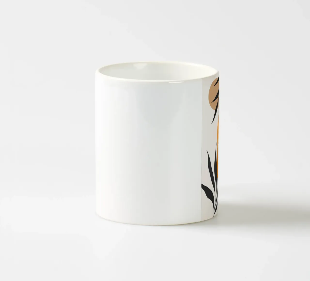 Floreale minimalista tazza in ceramica da Locquinn Fuller