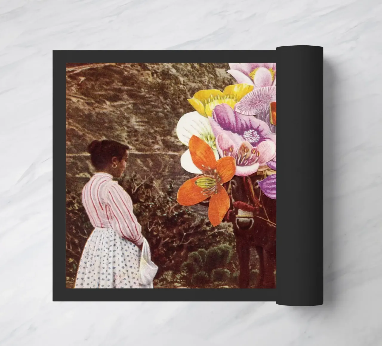 The Suitor doormat by Cassia Beck Collage