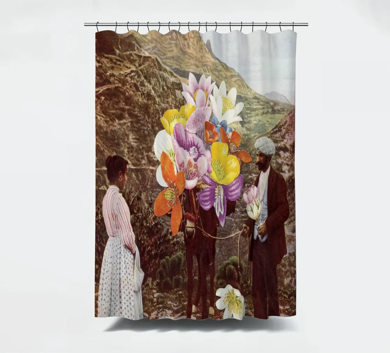 De vrijer douchegordijn van Cassia Beck Collage
