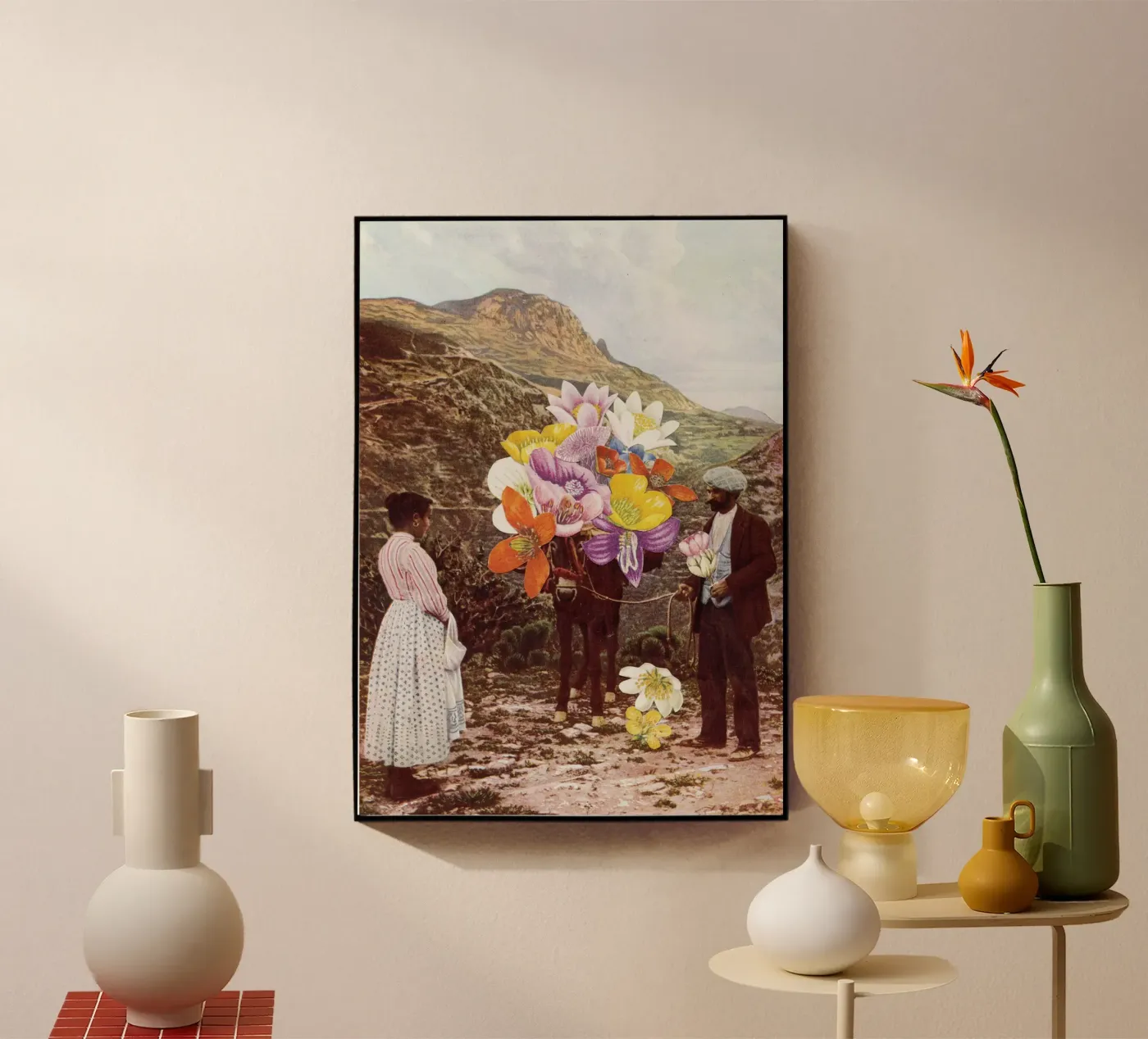 The Suitor acryl van Cassia Beck Collage