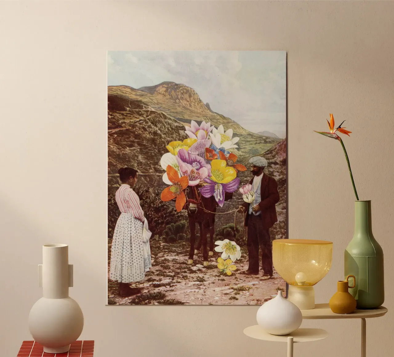 The Suitor alluminio dibond da Cassia Beck Collage