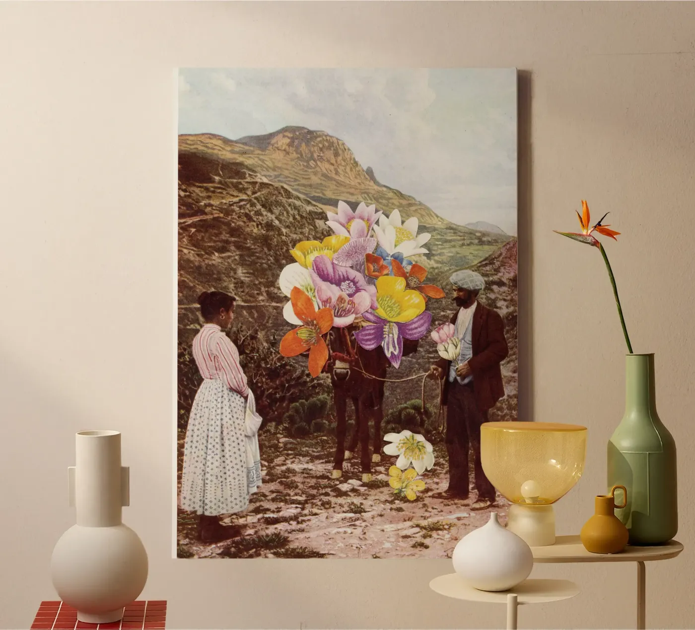 The Suitor tela da Cassia Beck Collage