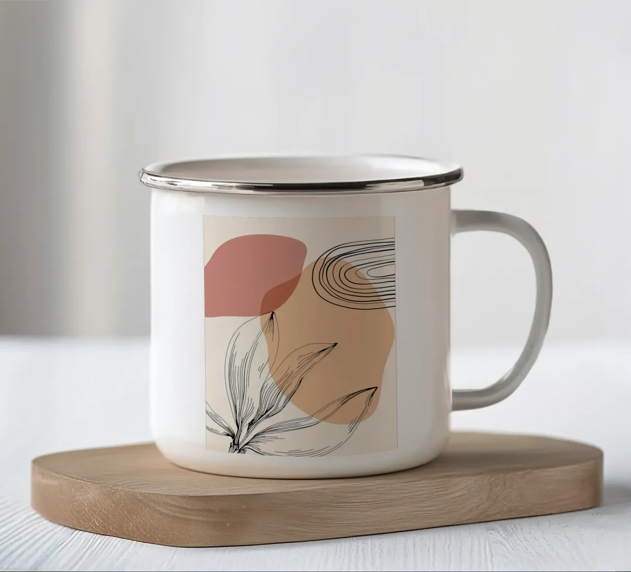 Jojoba tazza in smalto da Locquinn Fuller