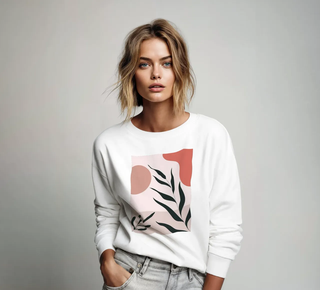 Abstract Minimal Boho sweatshirt by Locquinn Fuller