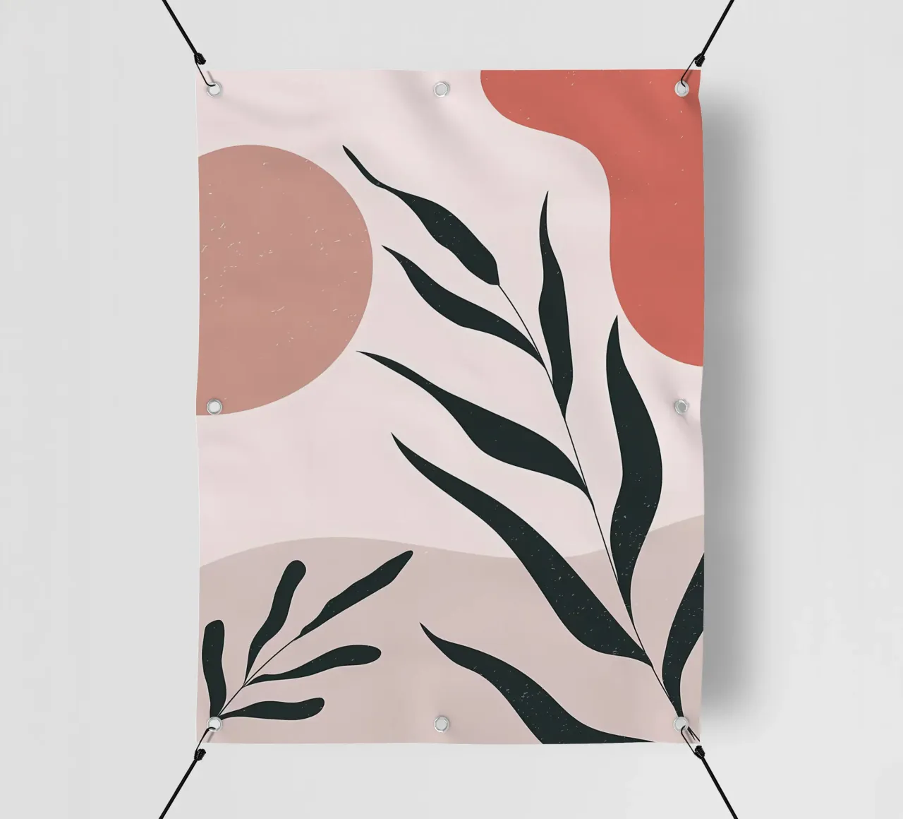 Astratto Minimal Boho telo in pvc da Locquinn Fuller