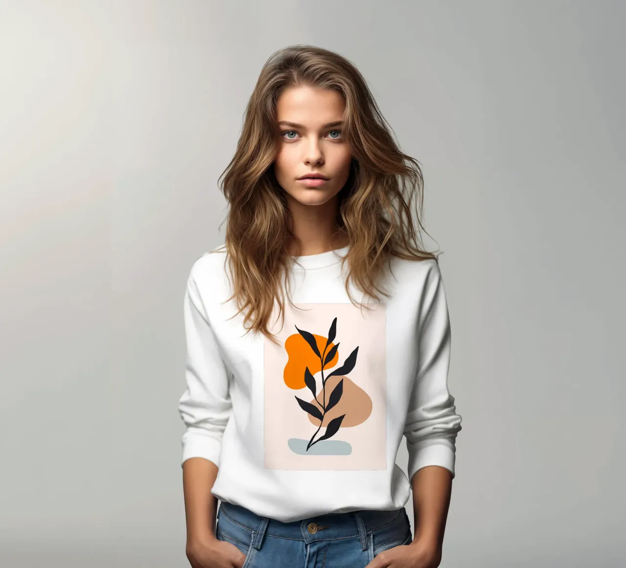 Floreale minimalista felpa da Locquinn Fuller
