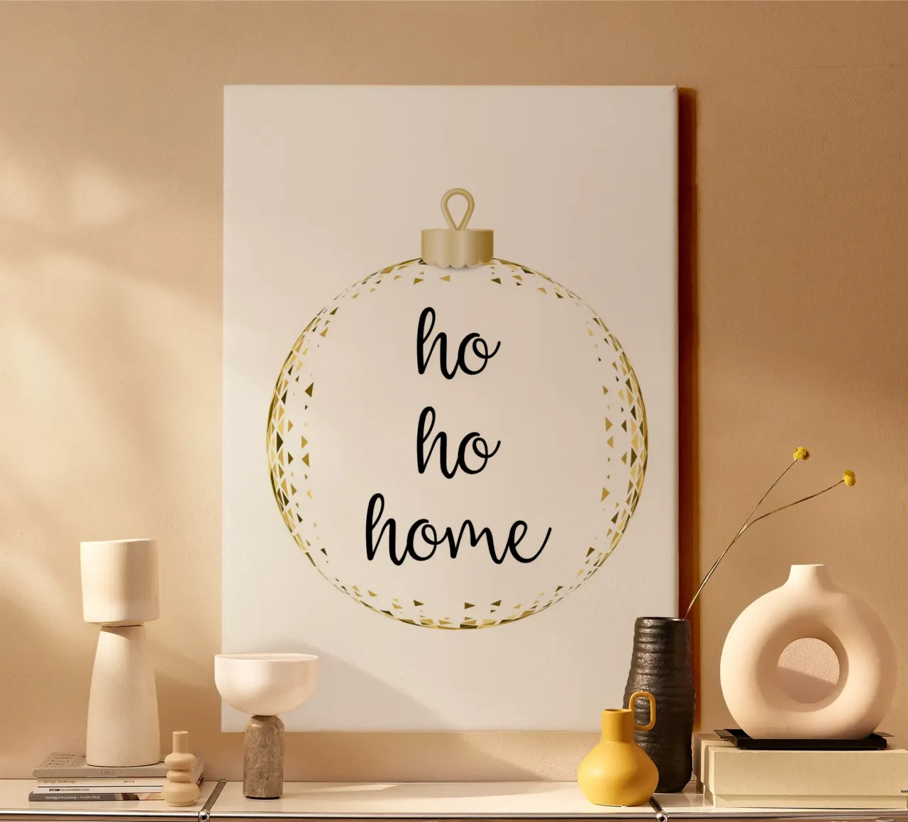 Ho ho home canvas by HolidaysCandyWalls