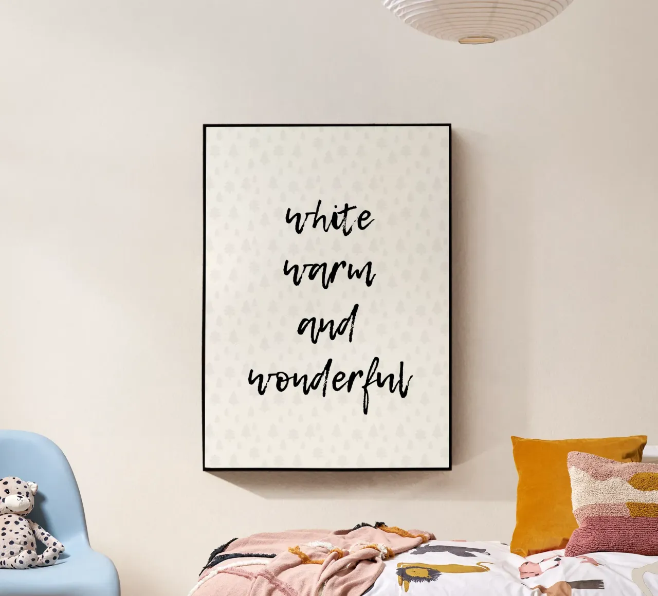 White warm and wonderful plexiglass da HolidaysCandyWalls