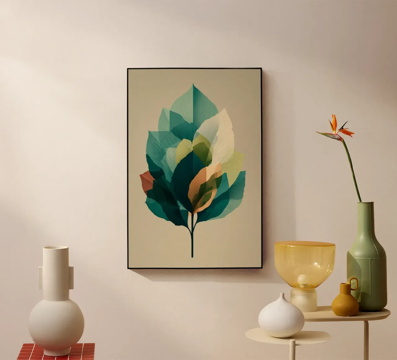 Layered Leaf Harmony plexiglass da Geometrica