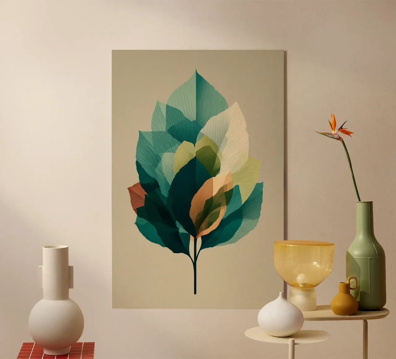 Layered Leaf Harmony plexiglass da Geometrica