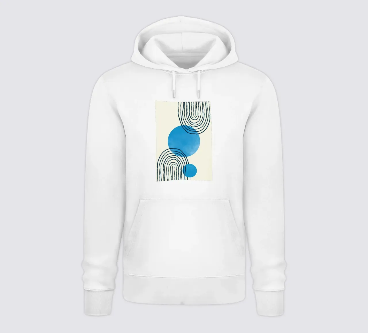 Line art geometriche felpa con cappuccio da helloworld