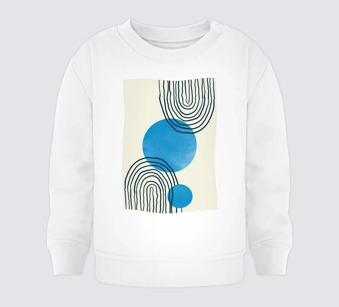 Line art geometriche felpa neonato da helloworld