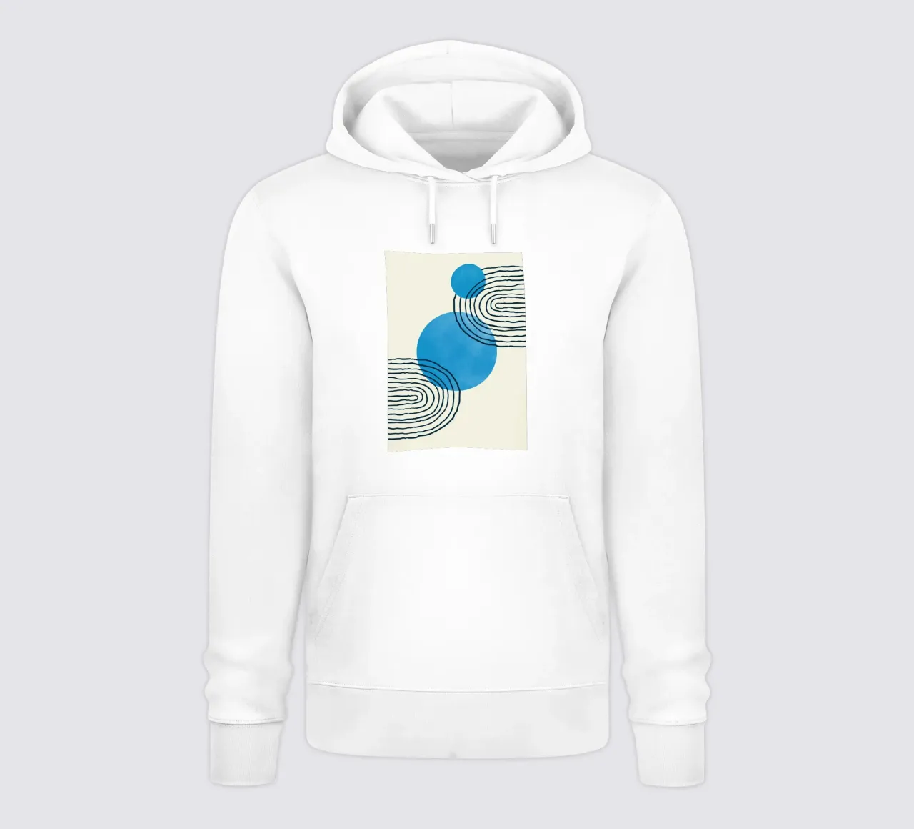 Line art geometriche felpa con cappuccio da helloworld