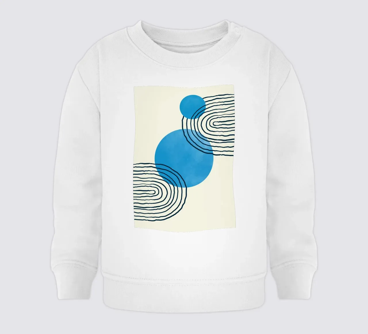 Line art geometriche felpa neonato da helloworld