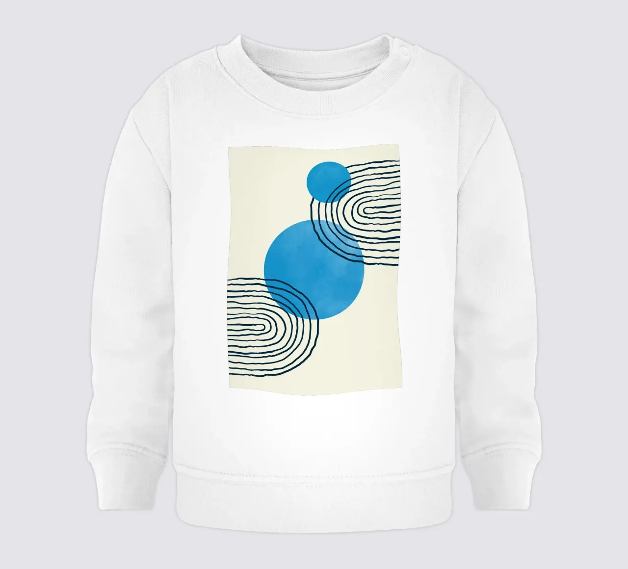 Line art geometriche felpa neonato da helloworld