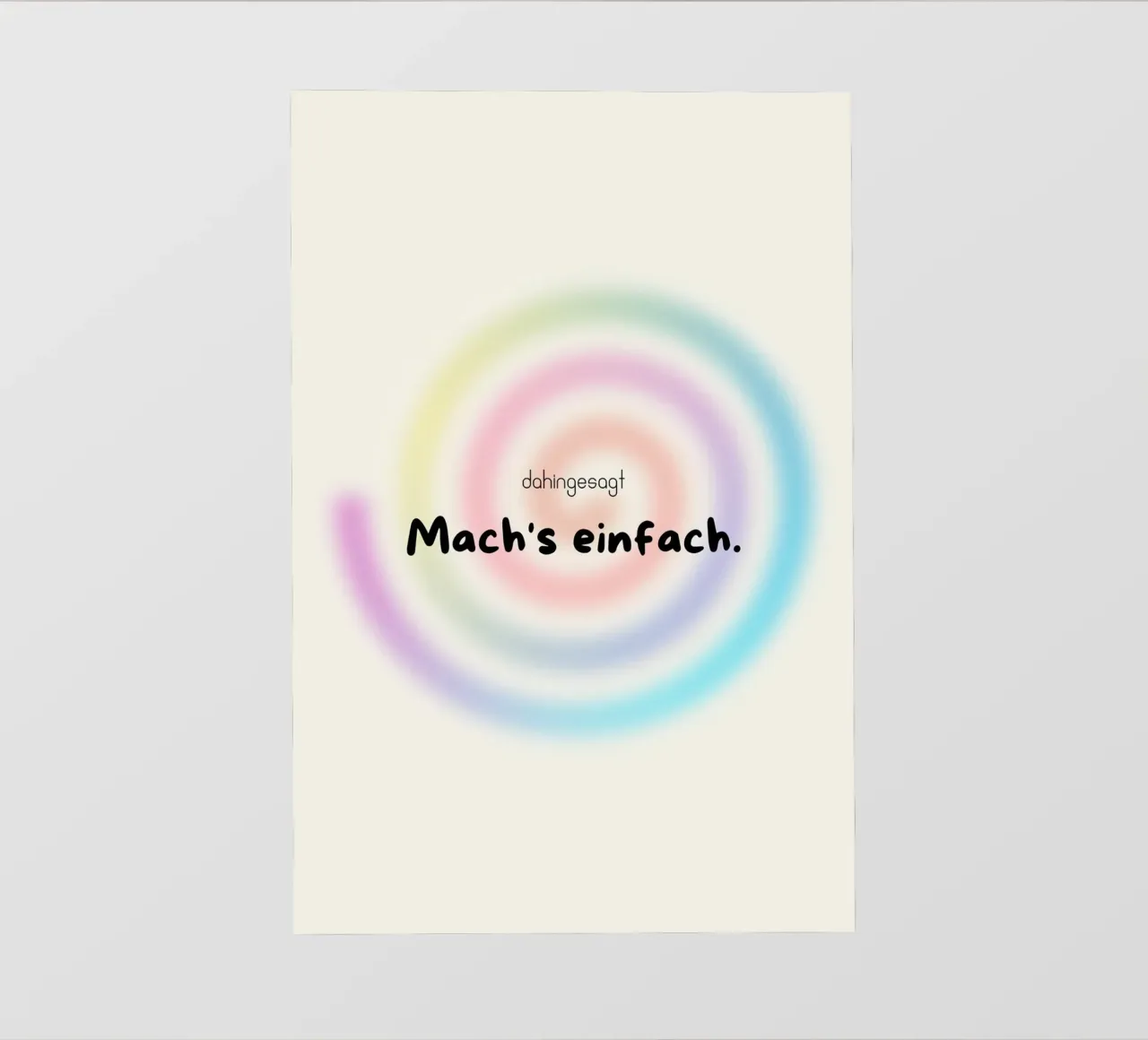 Mach´s einfach telo in pvc da AESTHETIC VIBES by Isabel