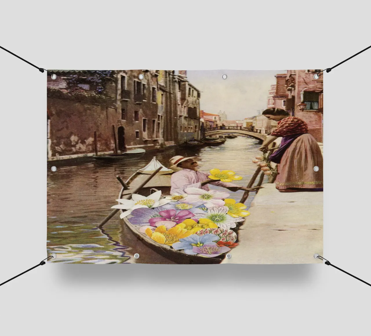 Il corteggiatore II telo in pvc da Cassia Beck Collage