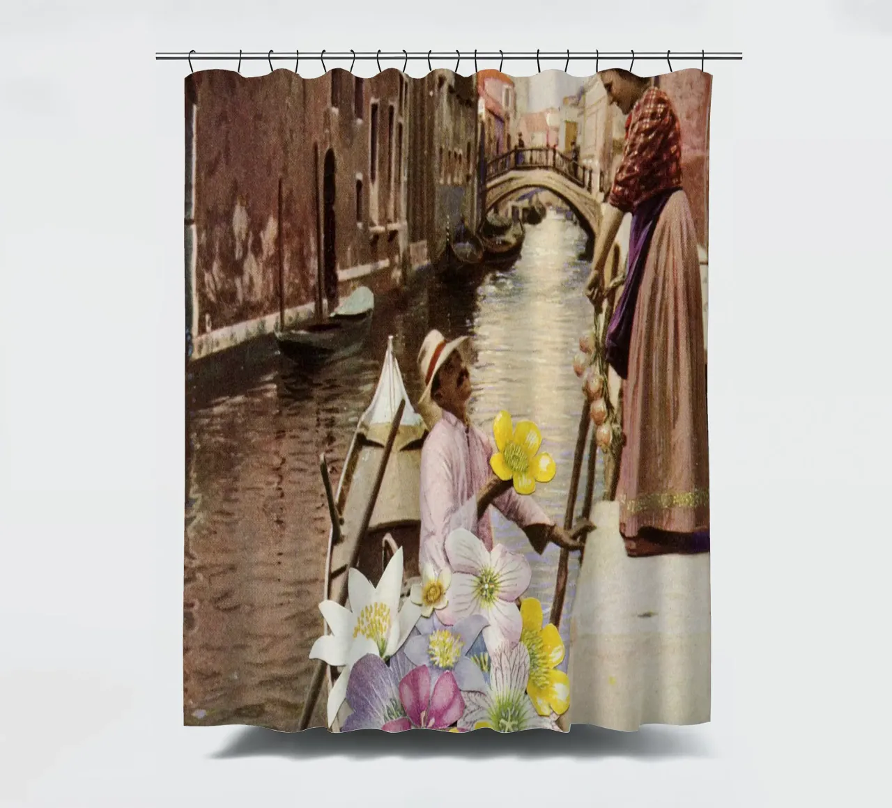 Il corteggiatore II tenda da doccia da Cassia Beck Collage