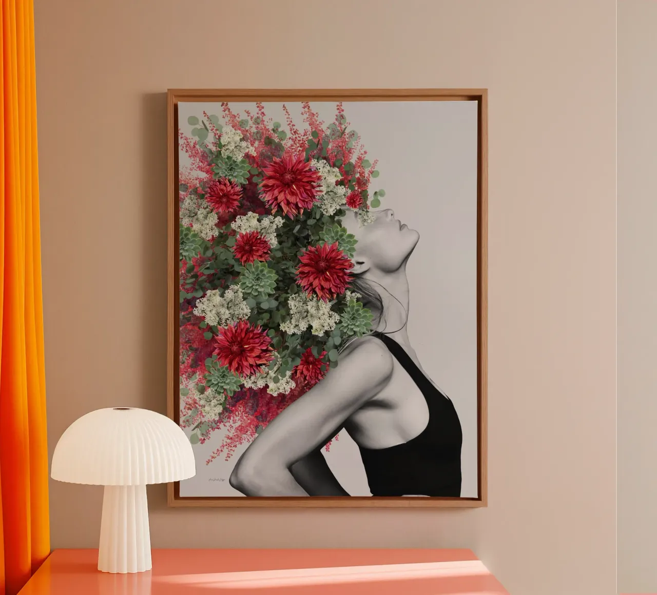 Back do Manhattan tela con Cornice a cassetta da Ana Paula Hoppe
