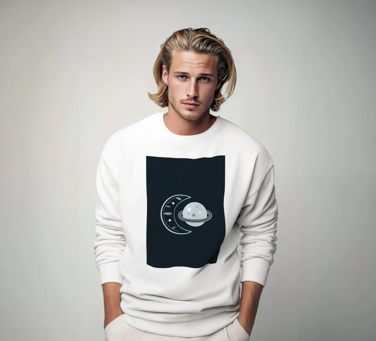 Design scandinavo felpa da helloworld