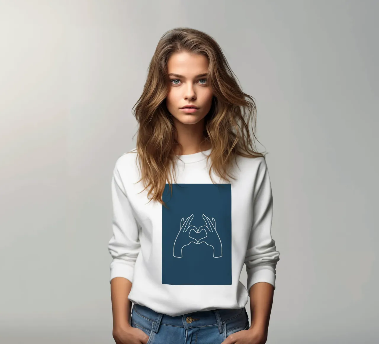 Design scandinavo felpa da helloworld