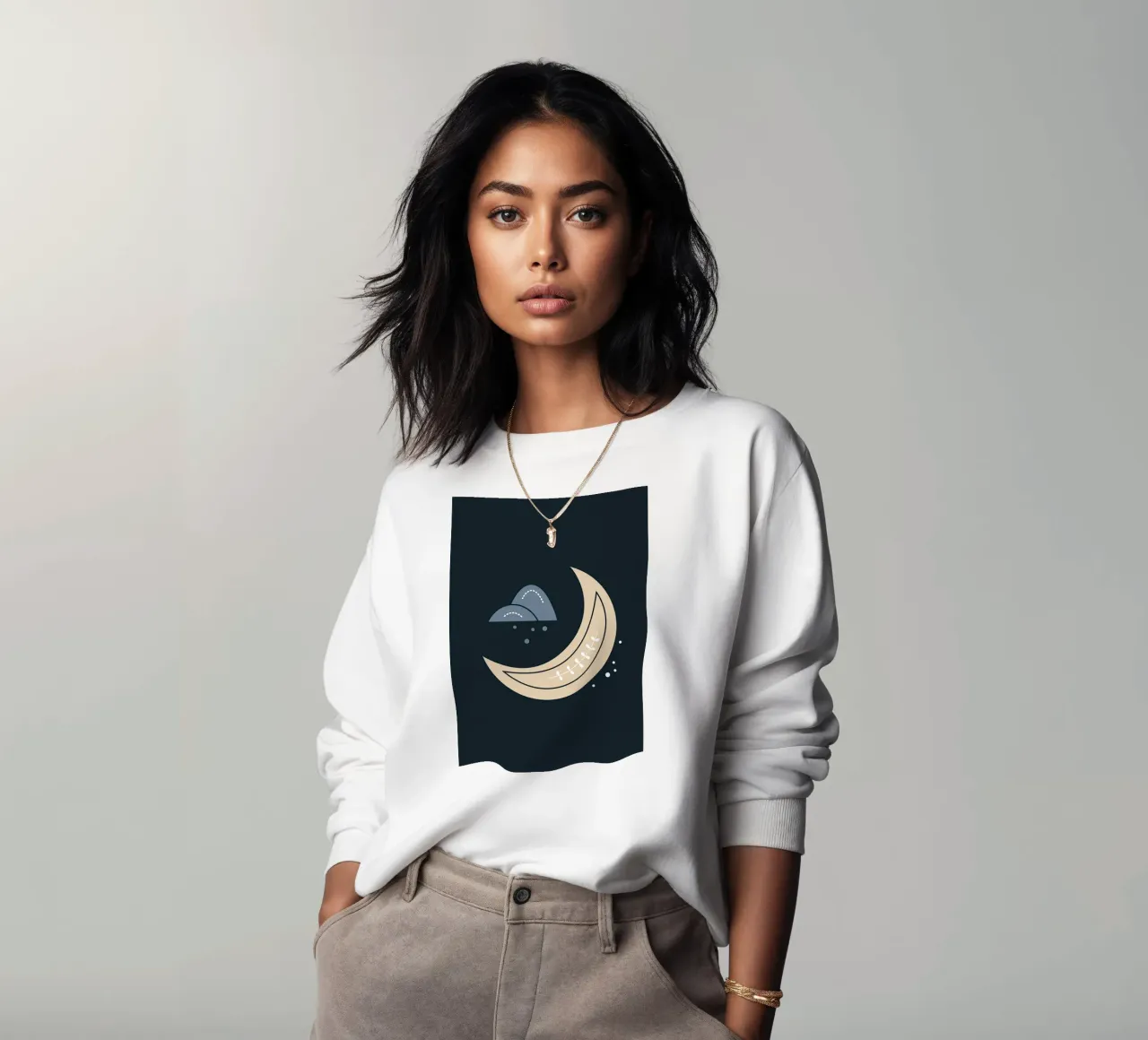 Design scandinavo felpa da helloworld