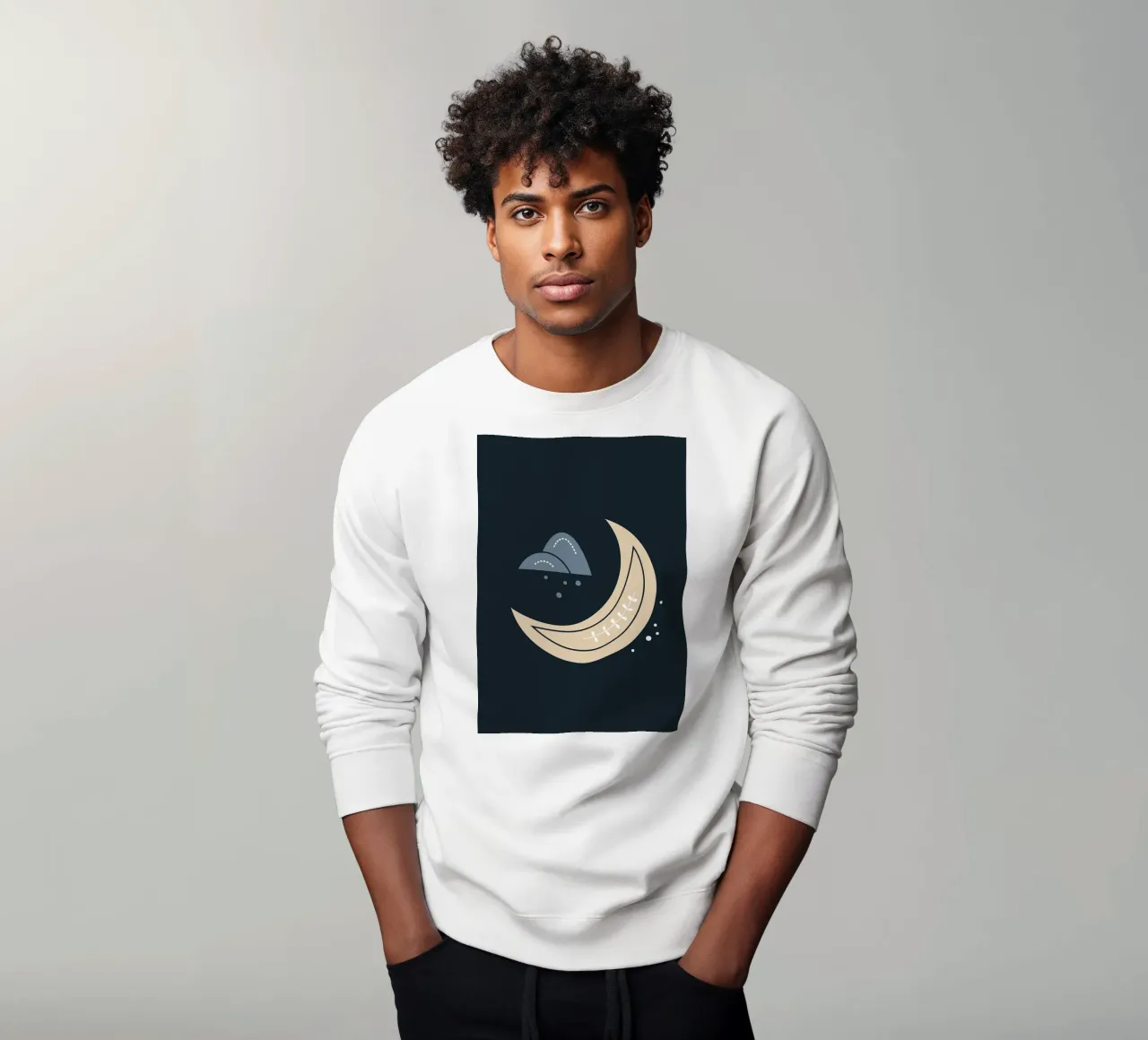 Design scandinavo felpa da helloworld