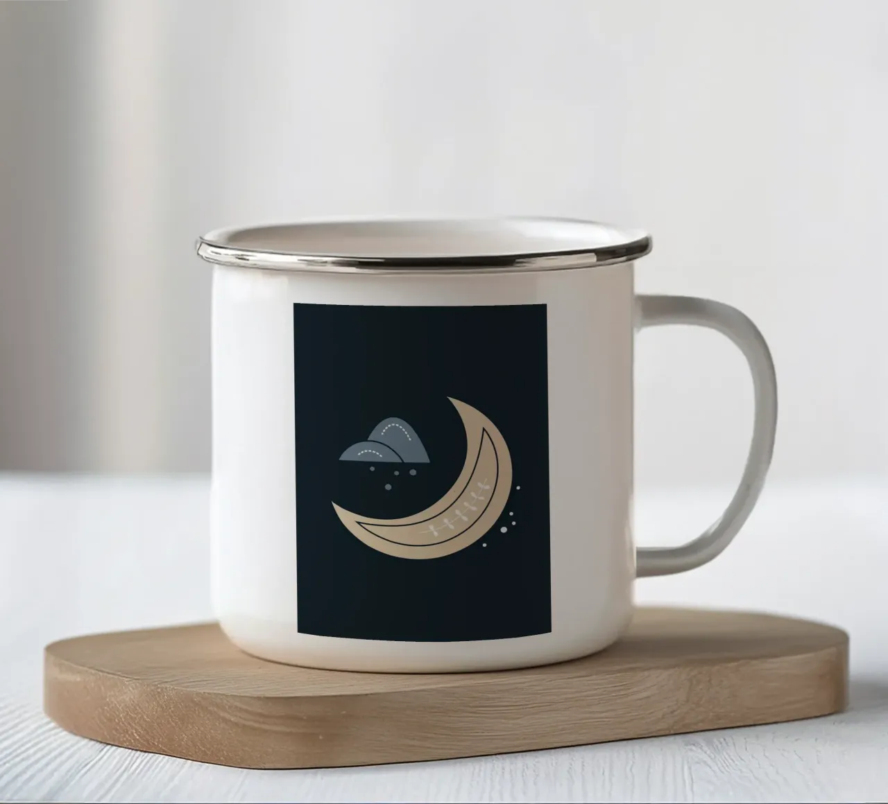 Design scandinavo tazza in smalto da helloworld